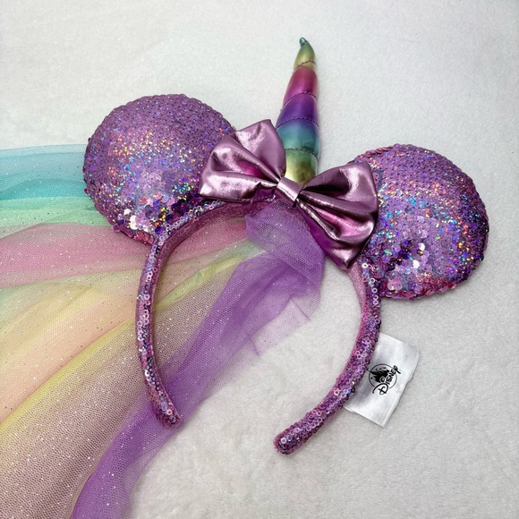 Disney Parks Minnie‎ Unicorn Sequined Ear Headband main image 4